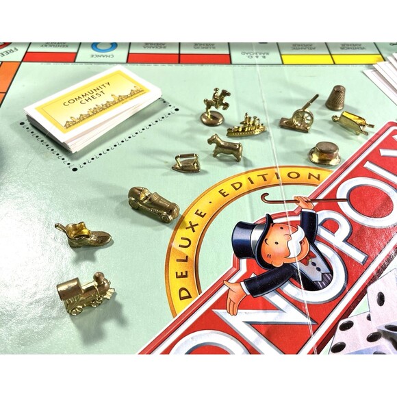 Monopoly Deluxe Edition Vintage 1995 Parker Brothers Board Game - Picture 7 of 14